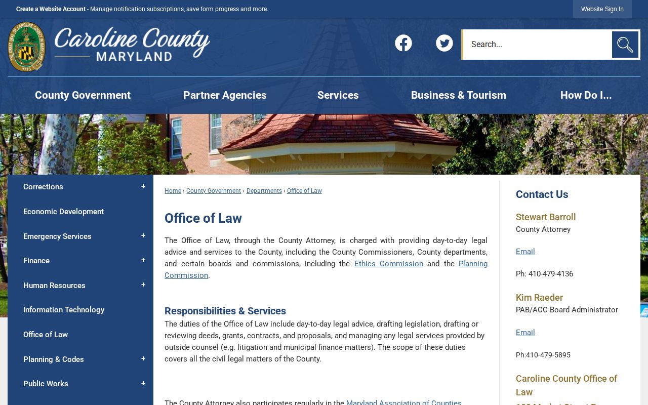 Caroline County Detention Center release record PIA contact route