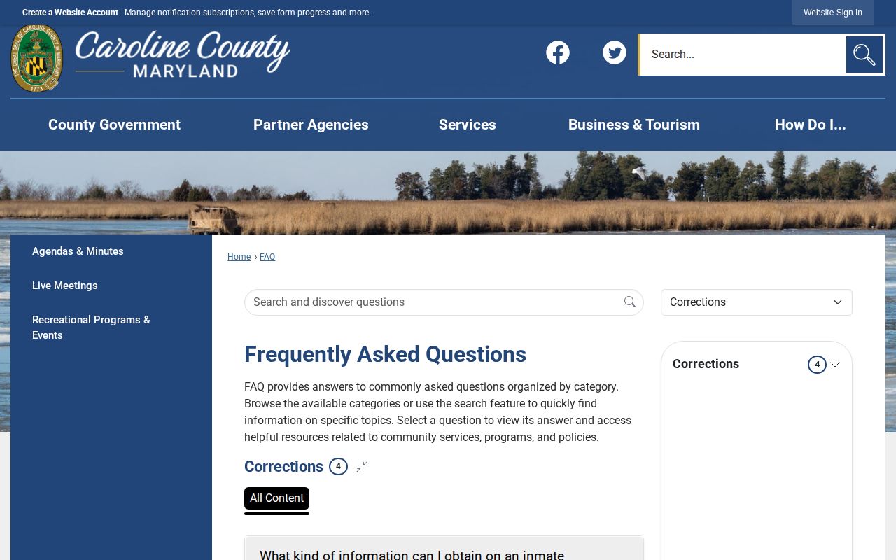 Caroline County VINELink release and supervision notification guidance