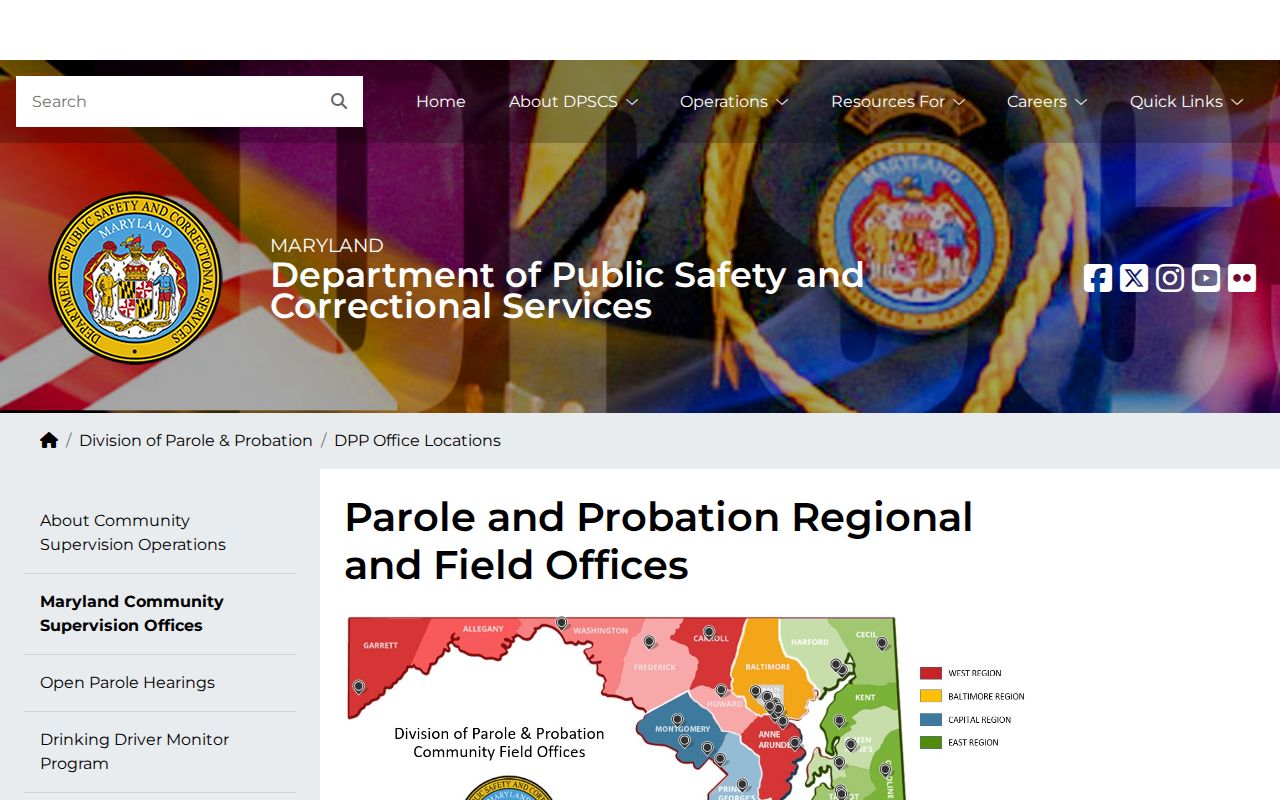 Caroline County parole and probation Denton field office directory