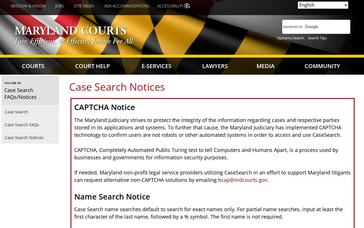 Maryland court suppression notice relevant to Caroline County released mugshot verification